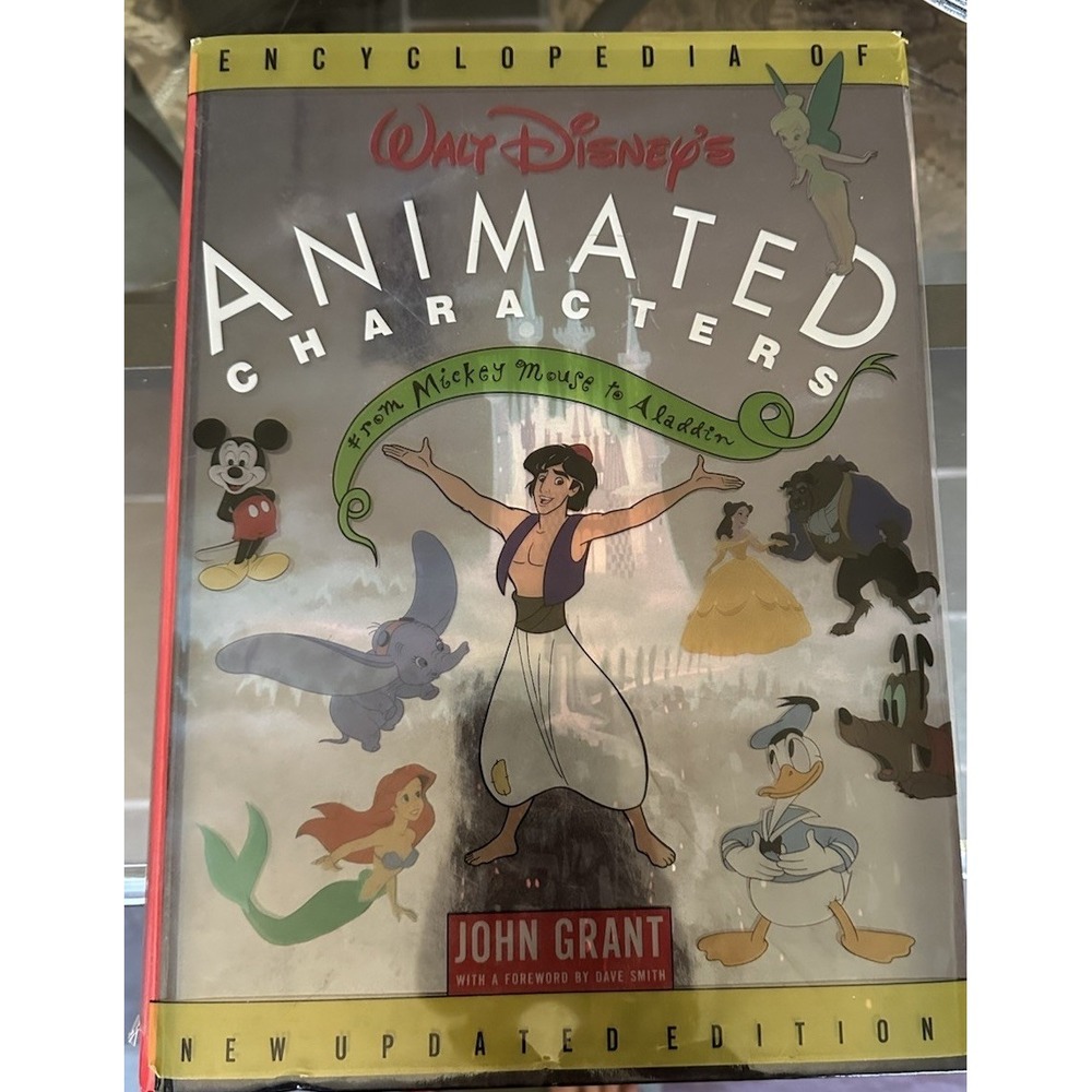1993 Disney Animated Characters Book Encyclopedia 2nd Ed. Hard Back John Grant